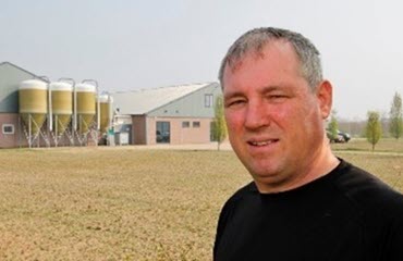 Varkenshouder Evert Hendrikx.