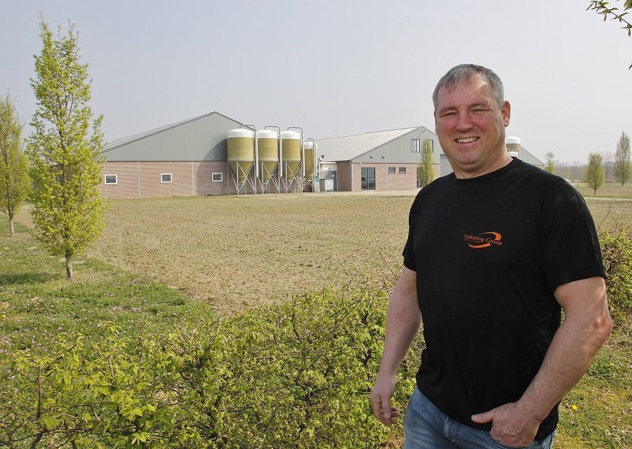 Varkenshouder Evert Hendrix.