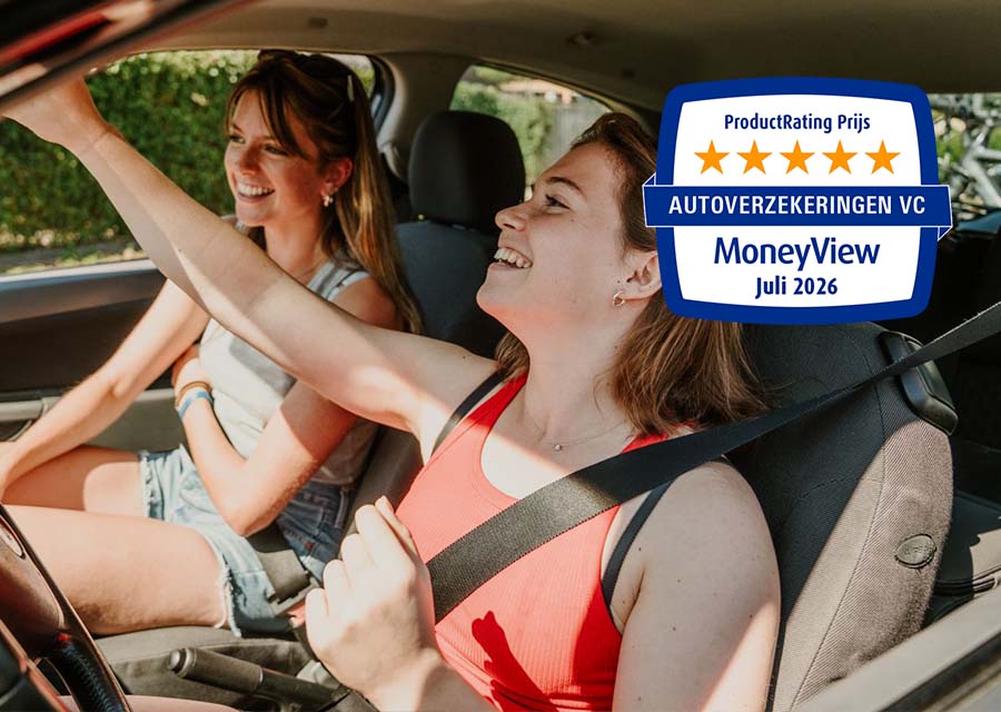 ProductRating Prijs 5 van de 5 sterren autoverzekeringen VC, MoneyView september 2026
