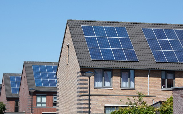 Woonhuis met zonnepanelen