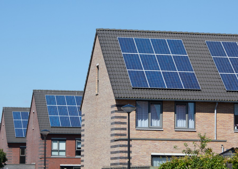 Zonnepanelen op woningen