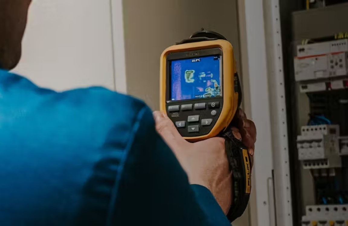 man die een elektrakeuring scope 10 uitvoert