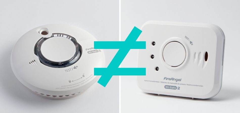 Koolstofmonoxidemelder versus rookmelder
